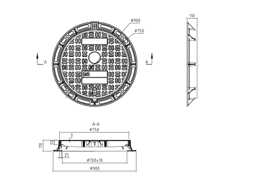 manhole cover and frame